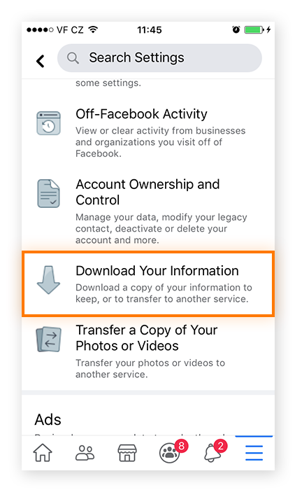 Facebookがあなたに関してどのようなデータを持っているかを確認する方法